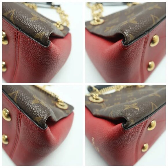 Louis Vuitton Surene BB Brown&Red Monogram Canvas Shoulder Bag 1168-052825 - Picture 6 of 12